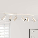 Ceiling Spotlight with Spotlights Nickel 73 x 6 x 16 cm Metal 4108205