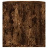 815252 Vinyl Storage Box Smoked Oak 71x34x36 cm Engineered Wood