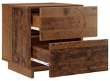 Bedside Cabinet Oak Wood 33.5 x 34.5 x 50 cm Engineered Wood 8011401