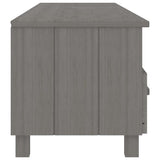TV Cabinet "HAMAR" Light Grey 158x40x40 cm Solid Wood Pine 340475
