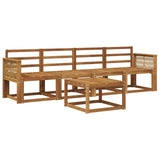 Outdoor Sofa Set 5 pcs Natural Solid Acacia Wood 3384975