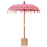 Balinese Parasol Pink 180-190 cm Cotton and solid wood 3356904
