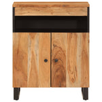 ZNTS Sideboard with 2 Doors 60x33x75 cm Solid Wood Acacia 352914