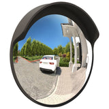 Outdoor Convex Traffic Mirror Black 45 cm Polycarbonate 153079