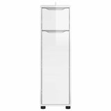 Bathroom Cabinet High Gloss White 30.5 x 30 x 101 cm 888741