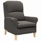 Armchair Dark grey 76 x 94 x 102 cm Sharpa Fabric 42009854