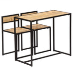 3 Piece Dining Set Solid Mango Wood 247583