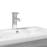 Bathroom Sink Cabinet with Built-in Basin Grey Sonoma 3278774