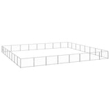 Dog Kennel Silver 64 m Steel 3082190