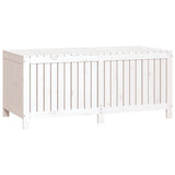 Garden Storage Box White 147x68x64 cm Solid Wood Pine 823851
