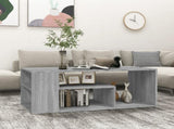 Coffee Table Grey Sonoma 100x50x40 cm Engineered Wood 815841