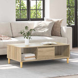 Coffee Table Sonoma Oak 102 x 55 x 35 cm Engineered Wood 876191