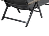 Outdoor Folding Sun Lounger, 5-Position Adjustable Chaise Lounge Chair with Aluminium Frame for T3398P377602
