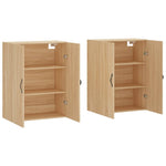 Wall Mounted Cabinets 2 pcs Sonoma Oak Engineered Wood 3197892