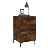 Bedside Cabinet Smoked Oak 40x40x66 cm Engineered Wood 827665