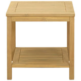 Side Table Oil Natural 45 x 45 x 45 cm Solid Acacia Wood 42026786