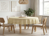 Table Cloth 5 pcs Round Cream White 160 cm Polyester 42040258