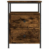 Bedside Cabinet Smoked Oak 44x45x60 cm Engineered Wood 826007