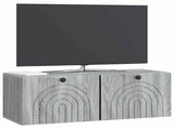 Wall-Mounted TV Cabinet Grey Sonoma 78.5 x 31 x 30 cm 898211