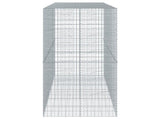 Gabion Basket with Cover 300x100x200 cm Galvanised Iron 3295229