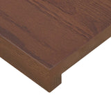 Stair Tread 12 pcs 110 x 30 x 2 cm Dark Brown Solid Oak Wood 3449439