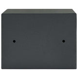 Safe Box with Lock Dark grey 23 x 17 x 17 cm Steel 42011313