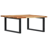 Basin Shelf Wall Mounted Steel and Solid Wood Acacia 3302881