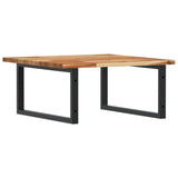 Basin Shelf Wall Mounted Steel and Solid Wood Acacia 3302881