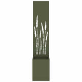 Garden Privacy Screen Olive green 32 x 150 cm Cold-rolled steel 876395
