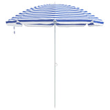 Garden Parasol 263 x 263 x 272 cm 170T Polyester Blue and White 4010669