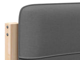 Upholstered Headboard Brown and Light Grey 100 cm 880138