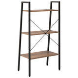 3-Tier Standing Shelf Dark Brown and Black 56x35x108 cm 336362
