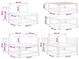 Sofa Set 5 pcs Natural Solid Acacia Wood 3417278