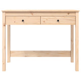 ZNTS Desk with Drawers 100x50x78 cm Solid Wood Pine 824643