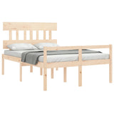 Senior Bed without Mattress 140x200 cm Solid Wood 3195416