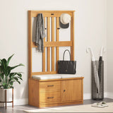 Hall Tree SANDNES 87x40x159.5cm Solid Wood Pine 4010493