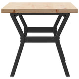 Coffee Table Y-Frame 100x50x45.5 cm Solid Wood Pine and Steel 3282776