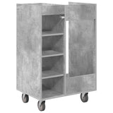 Golf Cabinet with Wheel Plain Concrete Grey 65 x 45 x 98 cm 899450