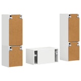 TV Cabinet Set 5 pcs White Engineered Wood 3409096