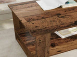 Coffee Table Old Wood 72 x 50 x 50 cm Engineered Wood 8000194