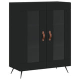 Highboard Black 69.5x34x180 cm Engineered Wood 3189286