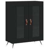 Highboard Black 69.5x34x180 cm Engineered Wood 3189286