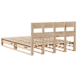 Bed Frame without Mattress 160x200 cm Solid Wood Pine 3302300