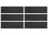 Stepping Stone 6 pcs Black 60.5 x 25 x 2 cm Rubber 42030078