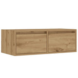 TV Cabinet with LED Lights Artisan Oak 75x35.5x25 cm 860237