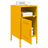 ZNTS Bedside Cabinet Mustard Yellow 36x39x68 cm Steel 843072