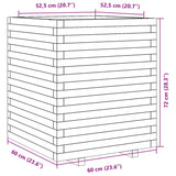 ZNTS Garden Planter 60x60x72 cm Solid Wood Douglas 3282617