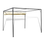 Garden Gazebo with Retractable Roof Canopy 40786