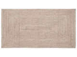 Area Rugs Natural and White 140 x 200 cm Jute 42010479