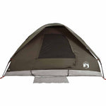 Camping Tent Dome 4-Person Brown Waterproof 4009643